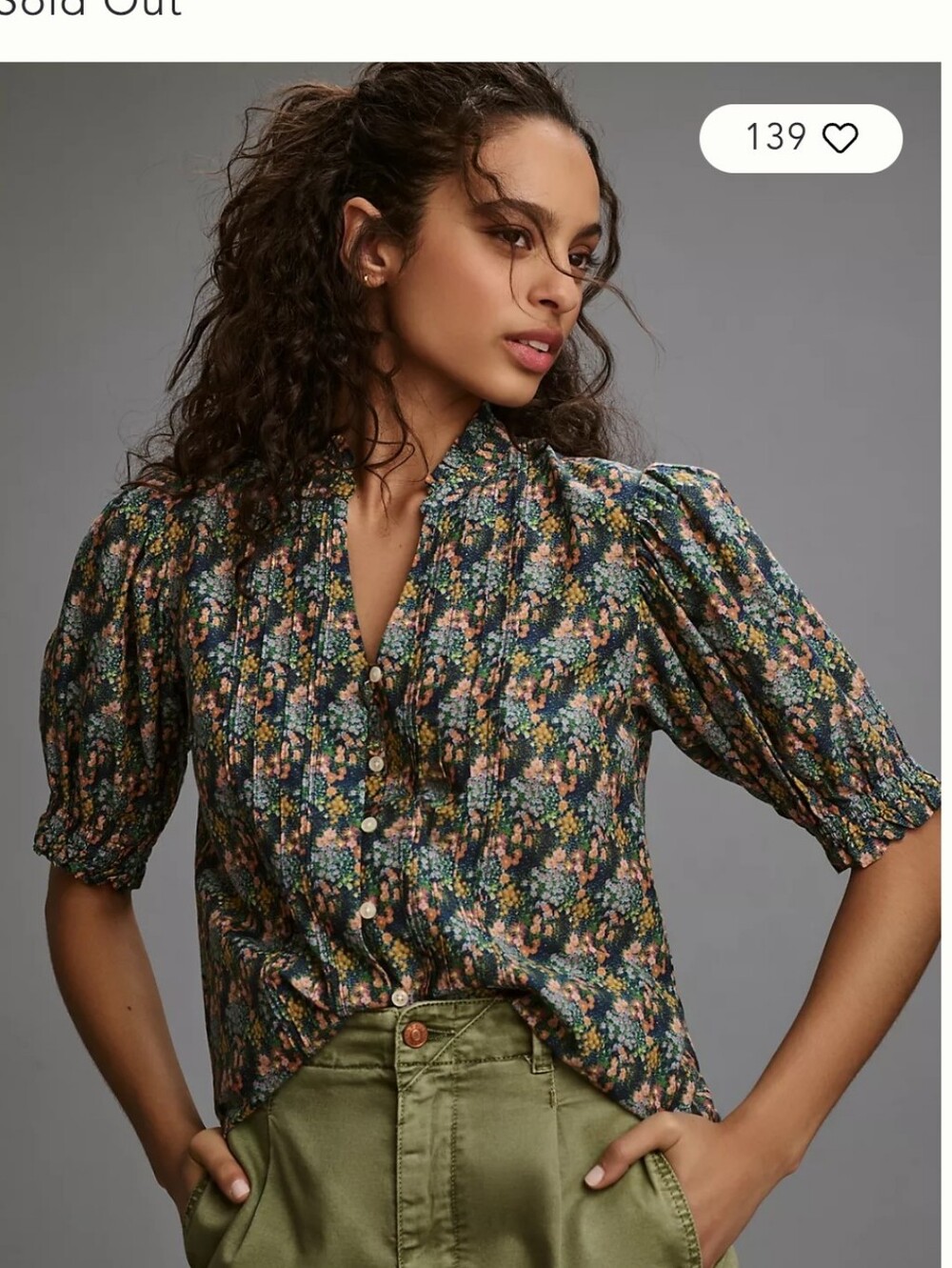 Birds of Paradis by Trovata Eliza Blouse Small